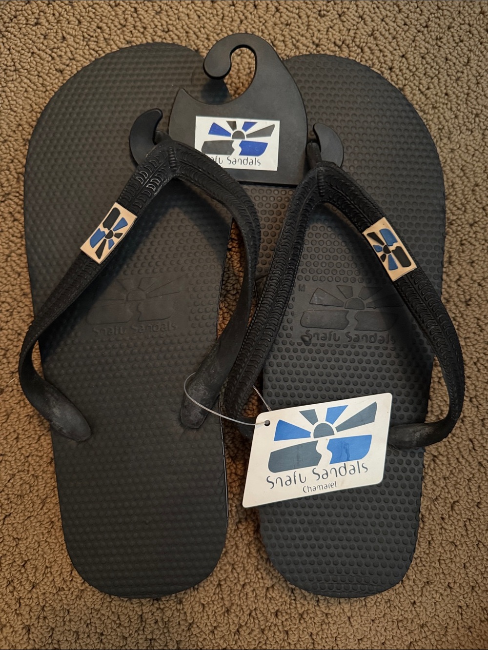 Snafu Black Flip Flops